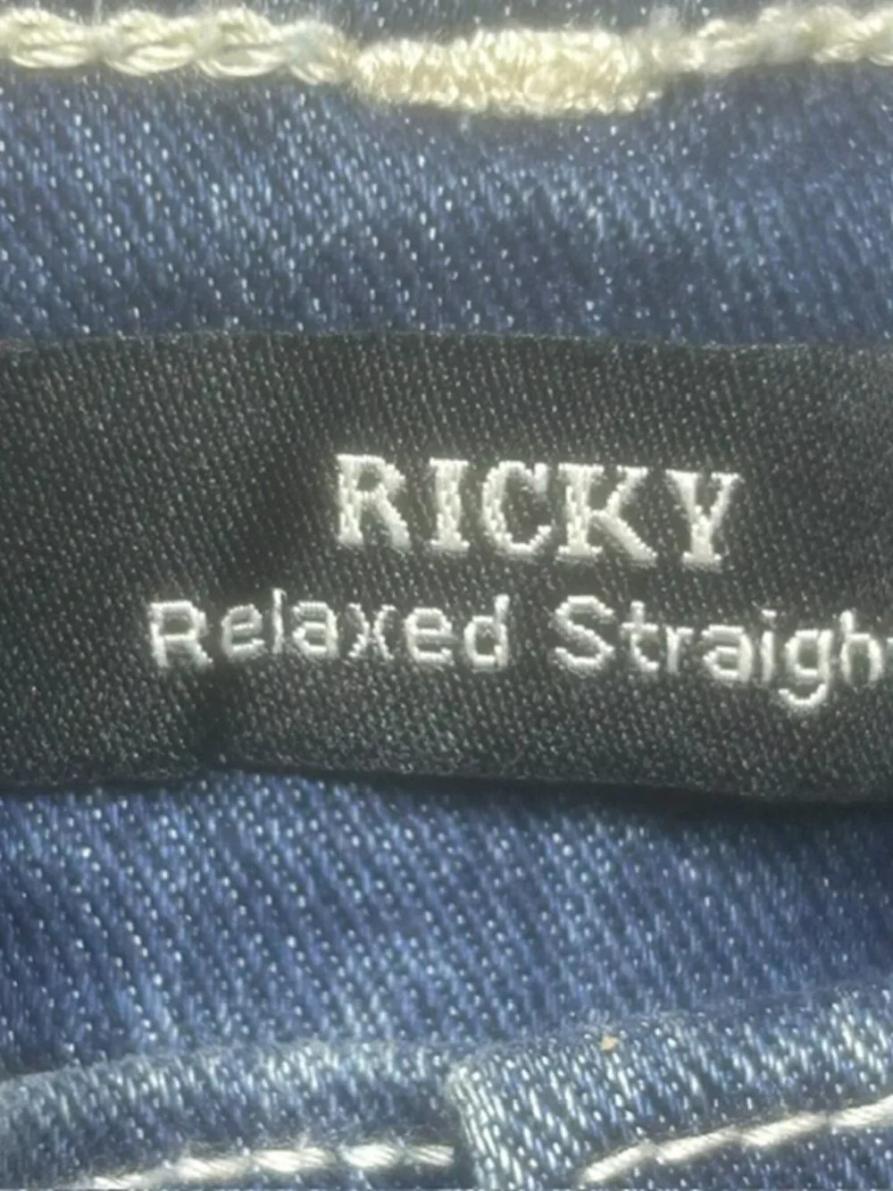 True Religion Ricky Jeans Men's 34x34 Dark Lunar Shadow SN Flap Straight Leg NEW